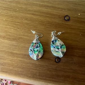 Beautiful abalone drop earring